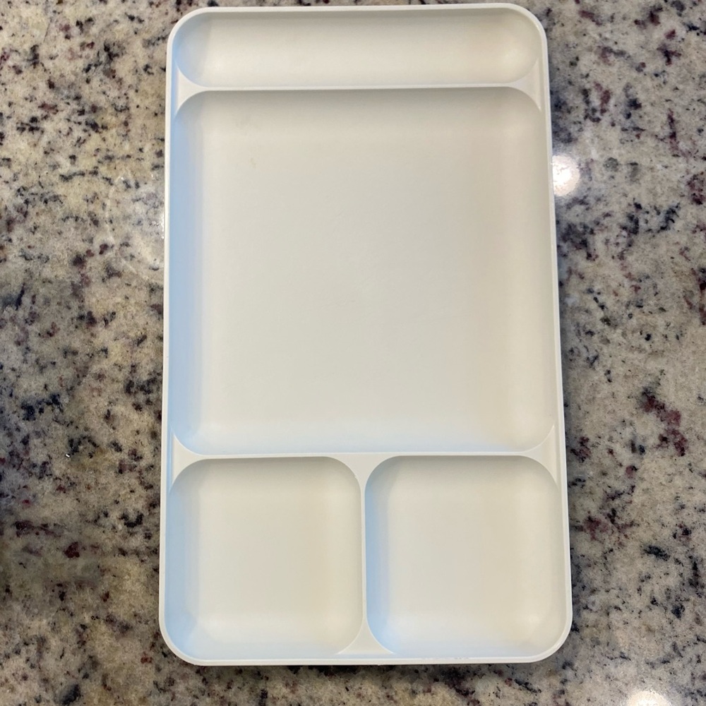 Vintage 70’s Tupperware Tray White